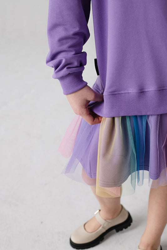 Trikotažinė suknelė ilgomis rankovėmis