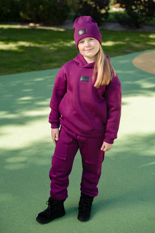 Šiltas laisvalaikio komplektas mergaitei