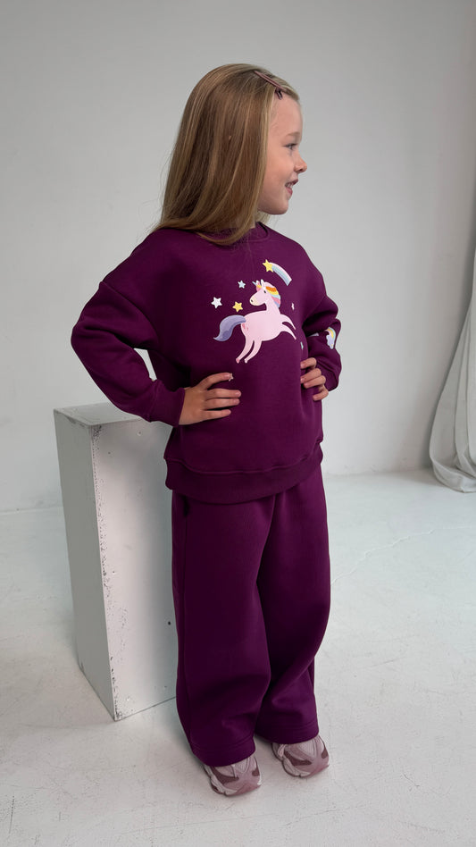 Šiltas laisvalaikio komplektas mergaitei