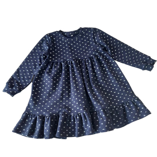 Trikotažinė suknelė ilgomis rankovėmis