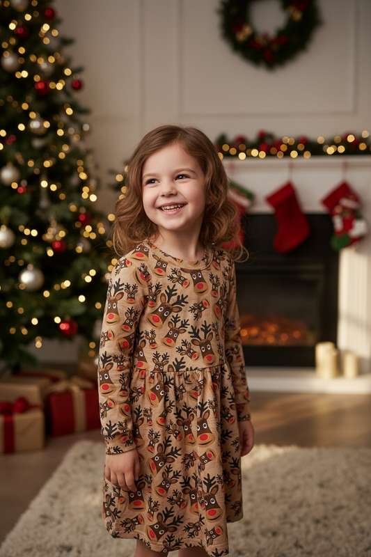 Trikotažinė suknelė Elniukai