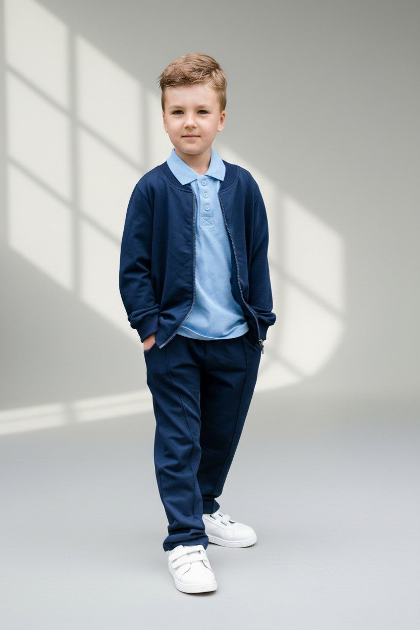Trikotažinės kelnės su kantu