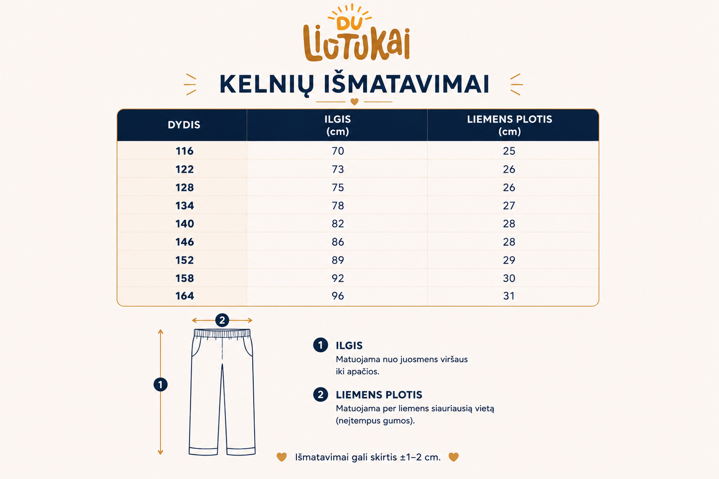 Trikotažinės kelnės su kantu