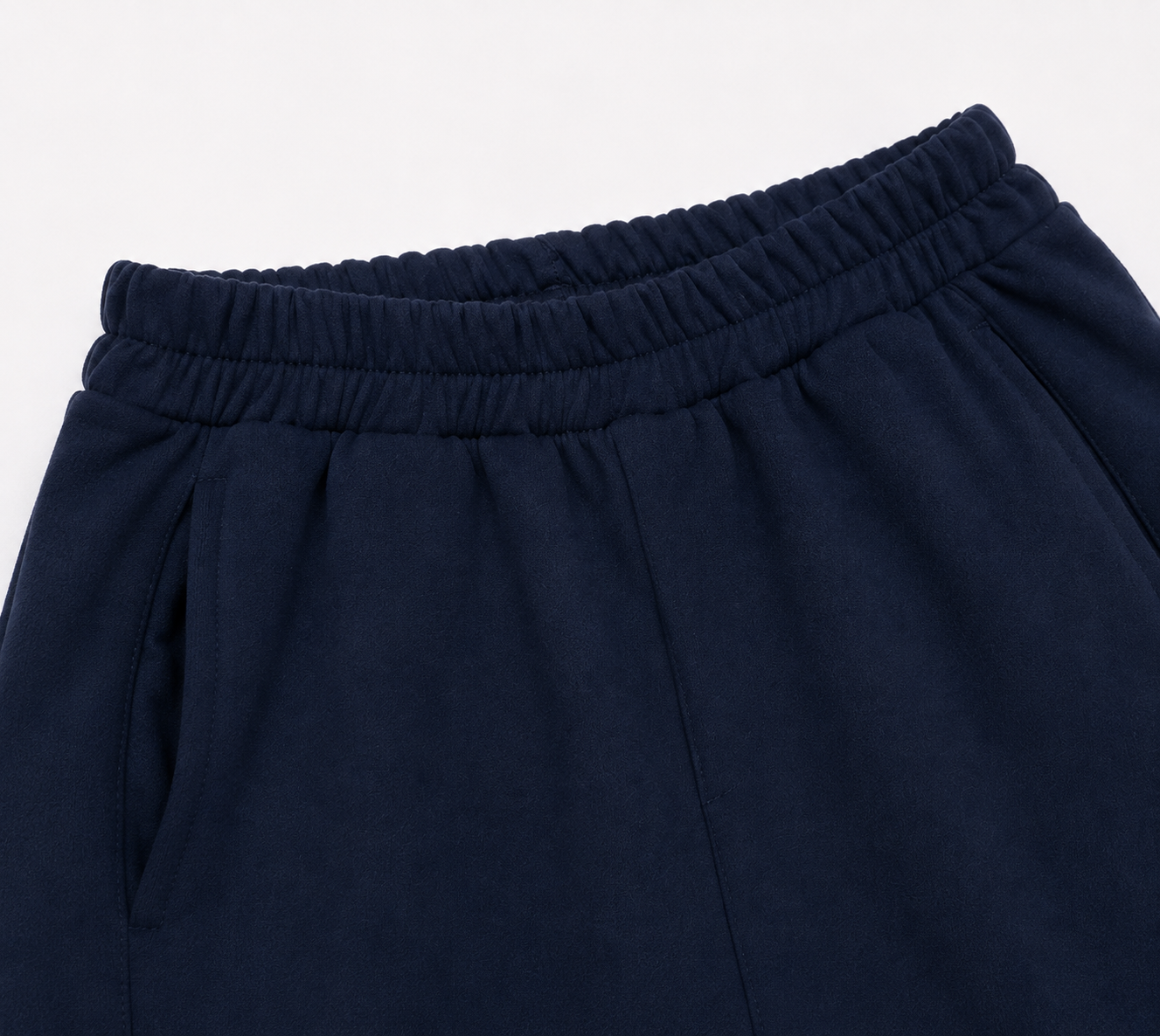 Storesnio trikotažo Wide leg kelnės