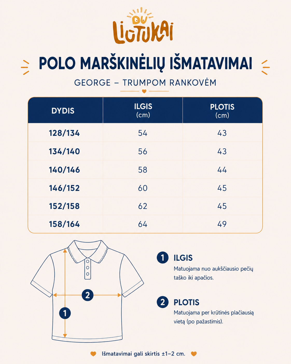 George žydri polo marškinėliai berniukui
