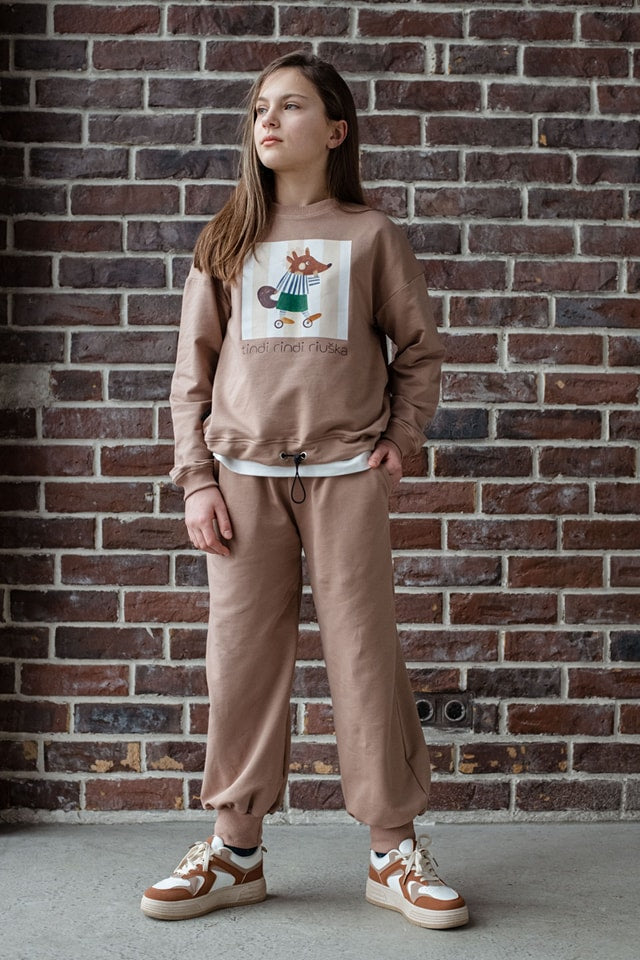 Laisvalaikio kelnės mergaitei