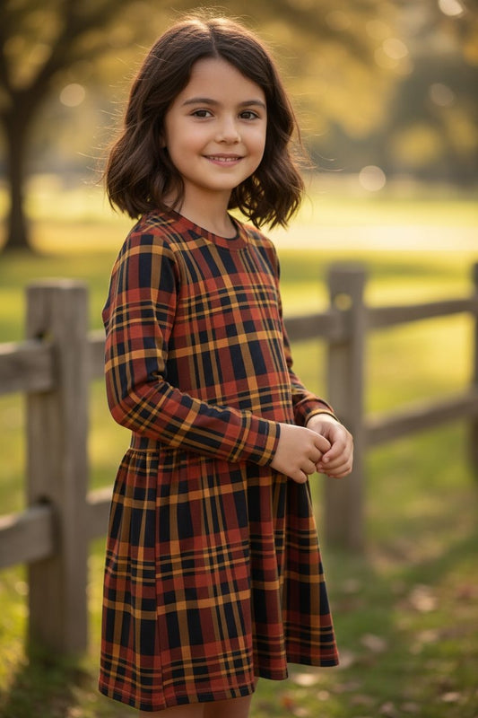 Trikotažinė suknelė ilgomis rankovėmis