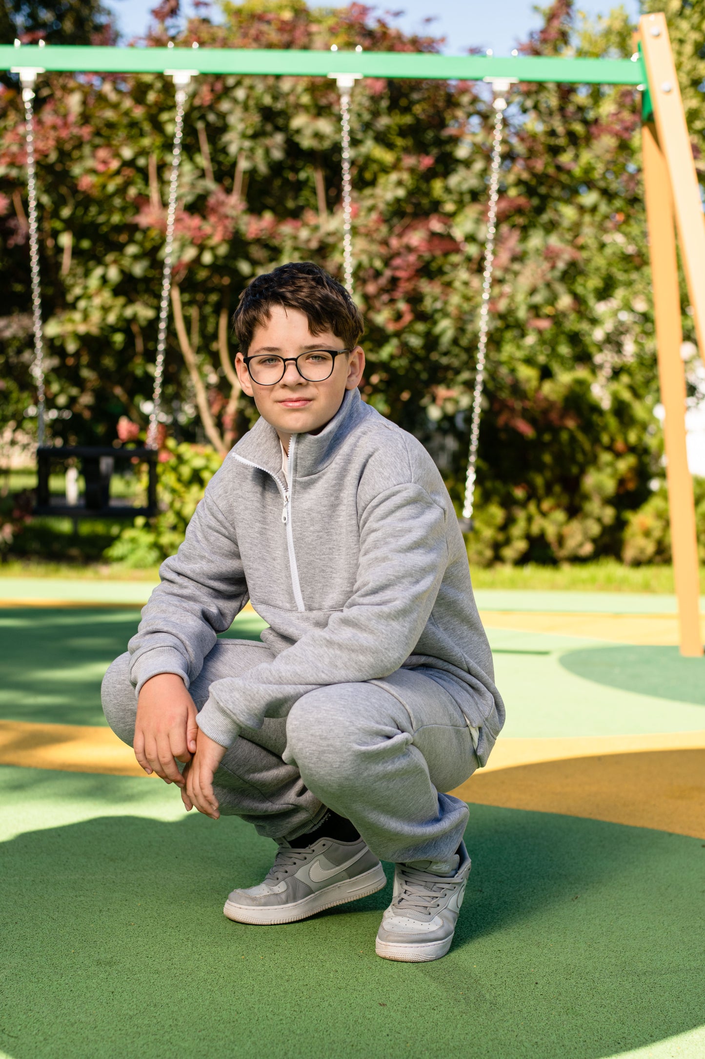 Šiltas laisvalaikio komplektas su užtrauktuku