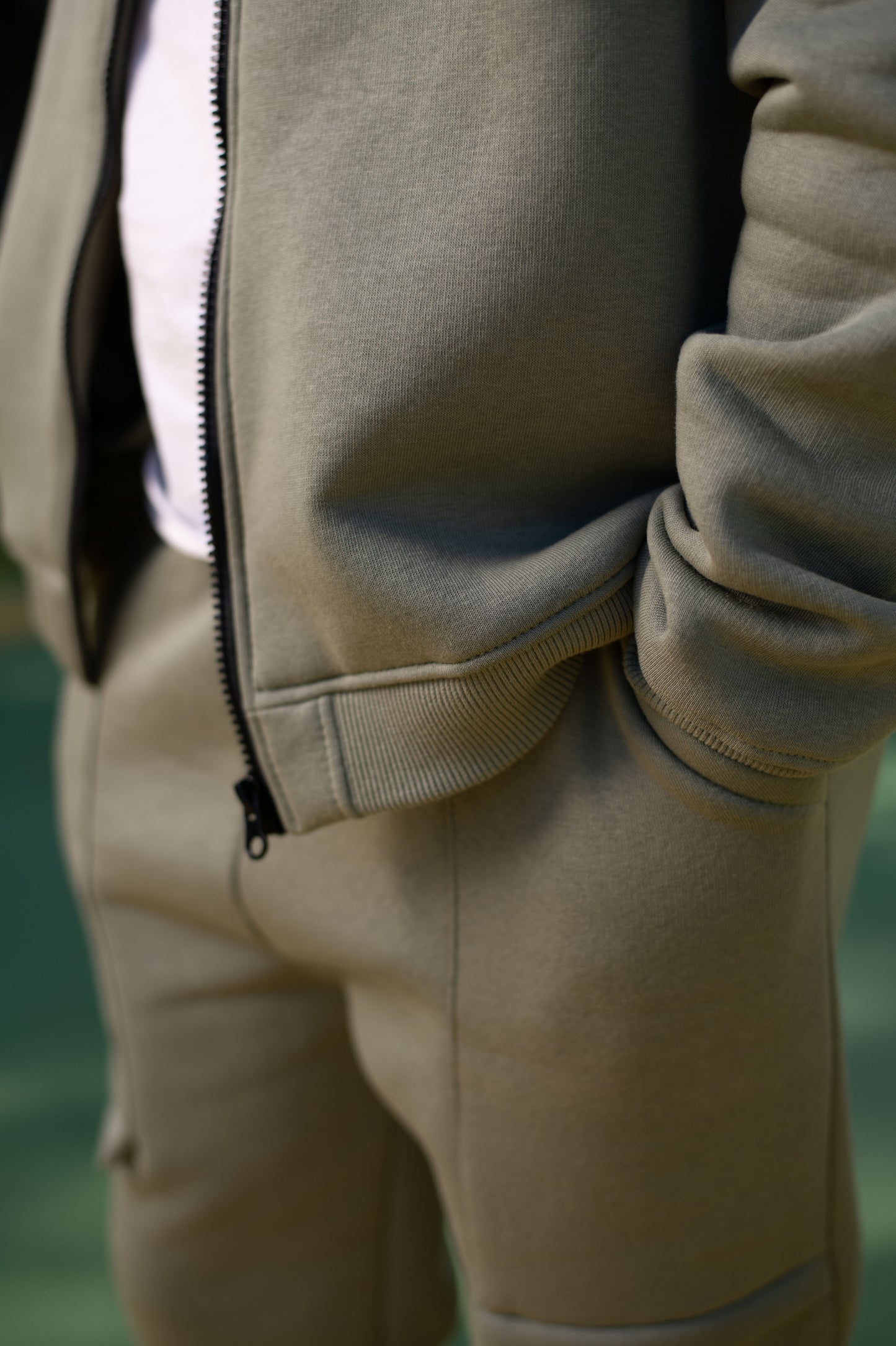 Šiltas laisvalaikio komplektas su užtrauktuku