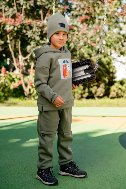 Šiltas laisvalaikio komplektas berniukui