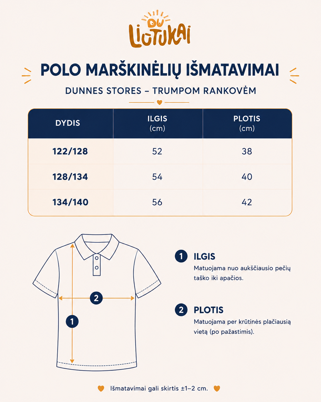 Dunnes Stores žydri polo marškinėliai