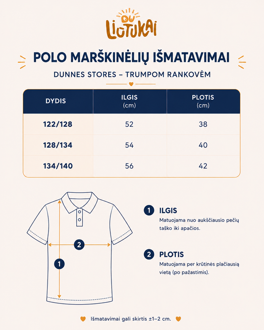 Dunnes Stores žydri polo marškinėliai