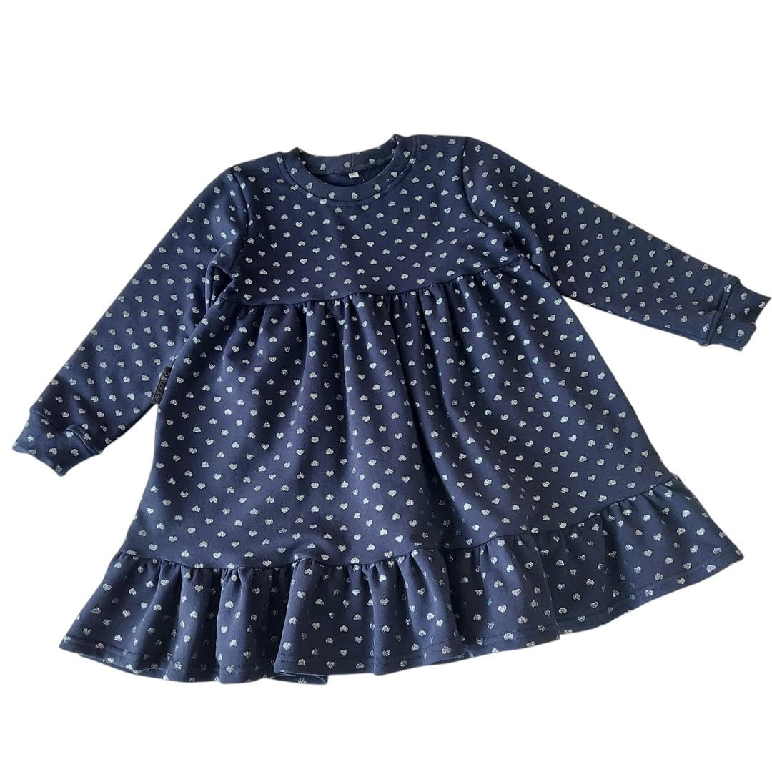 Trikotažinė suknelė ilgomis rankovėmis